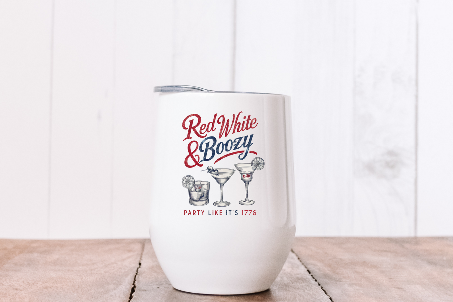 Wine Tumbler - Red White & Boozy