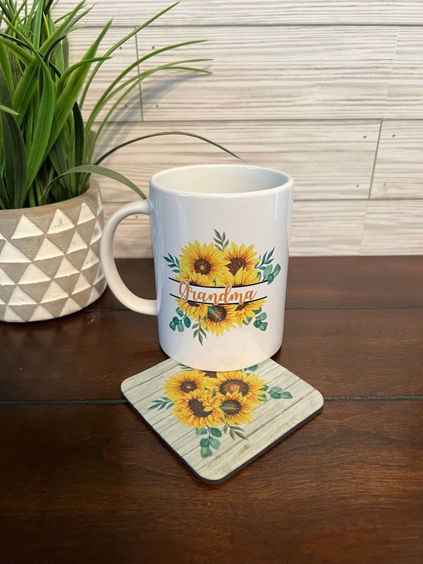 Coffee Mug - Grandma Sunflower Bouquet
