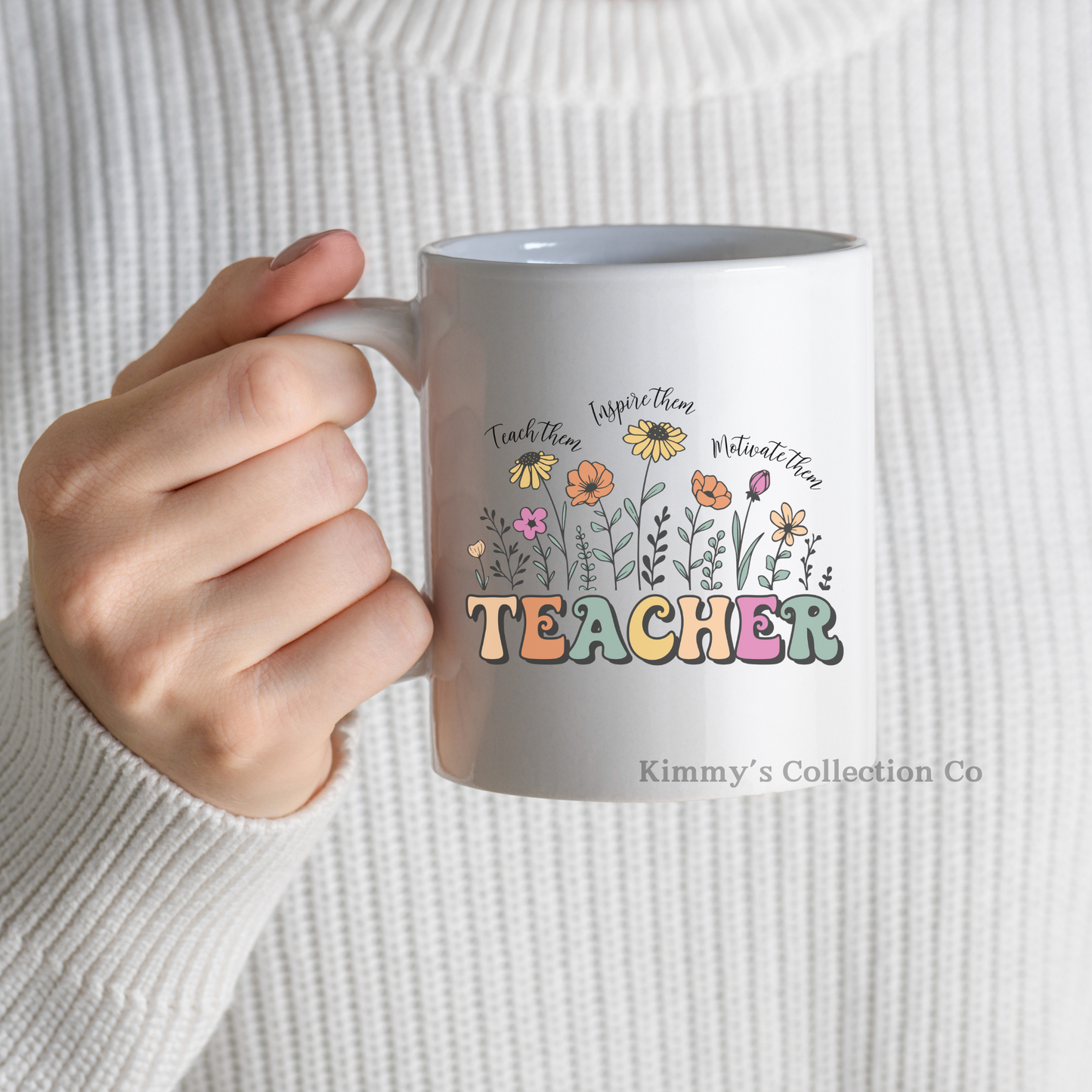 Coffee Mug - Teacher - Teach, Influence, & Motivate