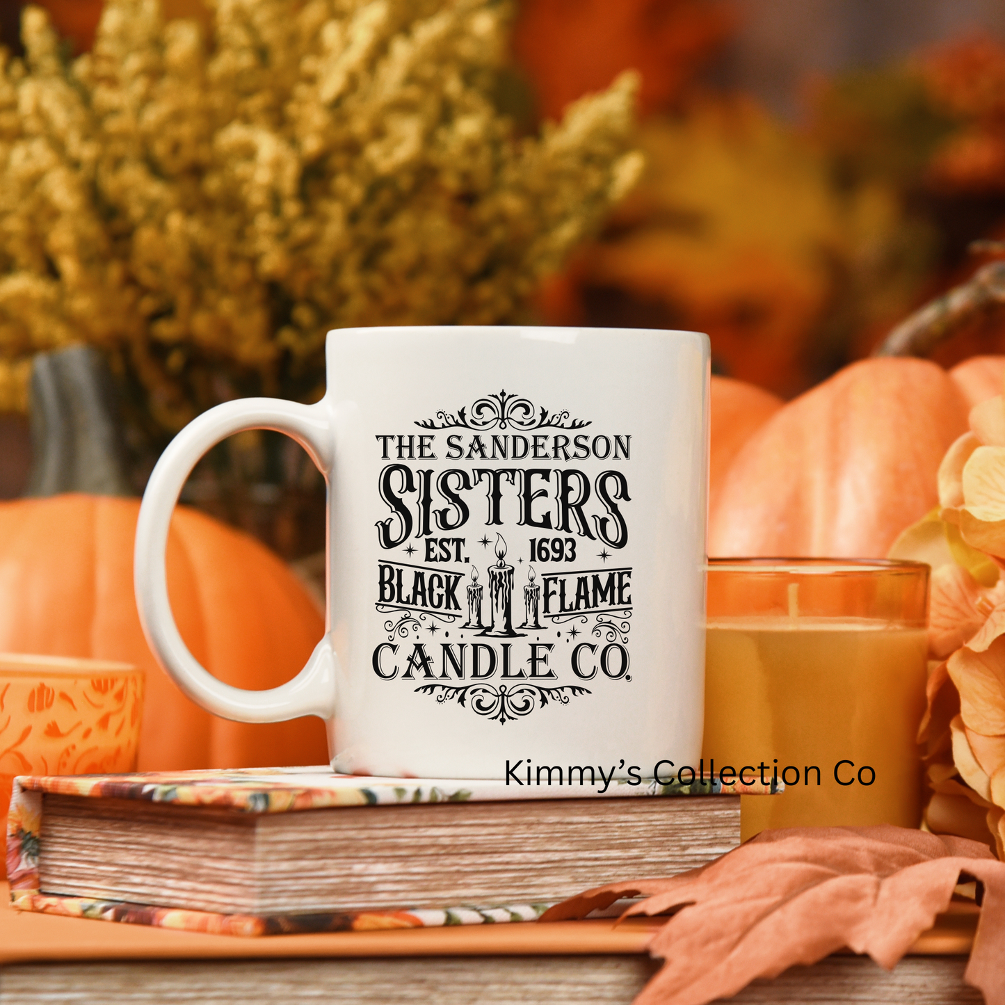 Coffee Mug - Black Flame Halloween