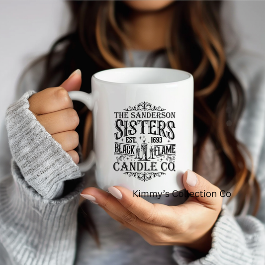 Coffee Mug - Black Flame Halloween