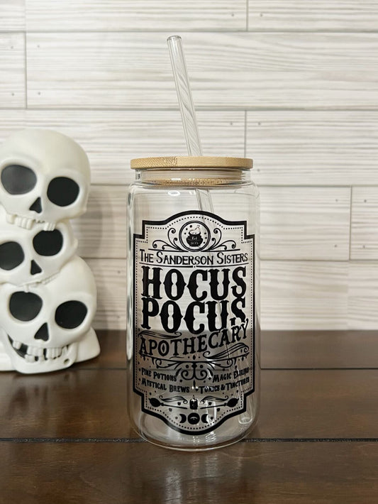 Glass Can - Halloween Hocus Pocus