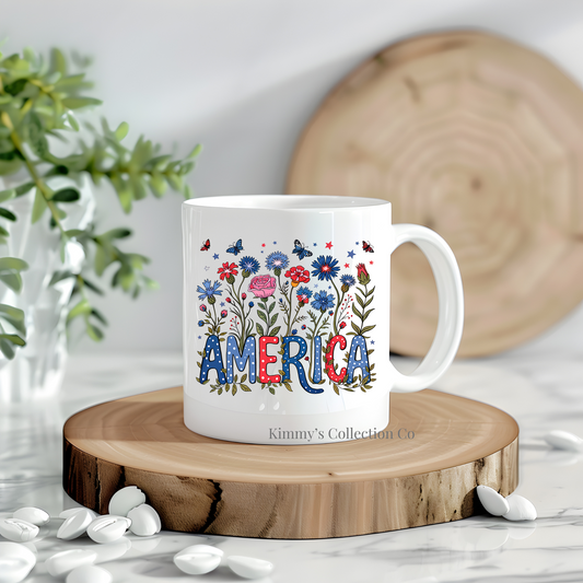 Coffee Mug - Floral America