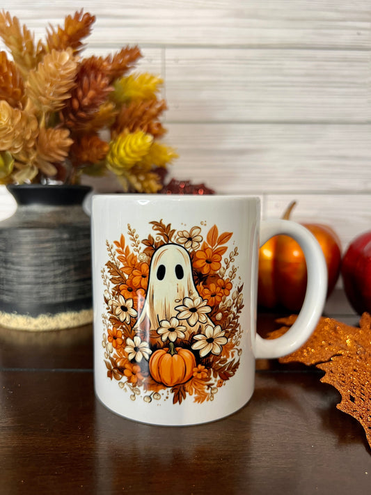 Coffee Mug - Cute Fall Ghost