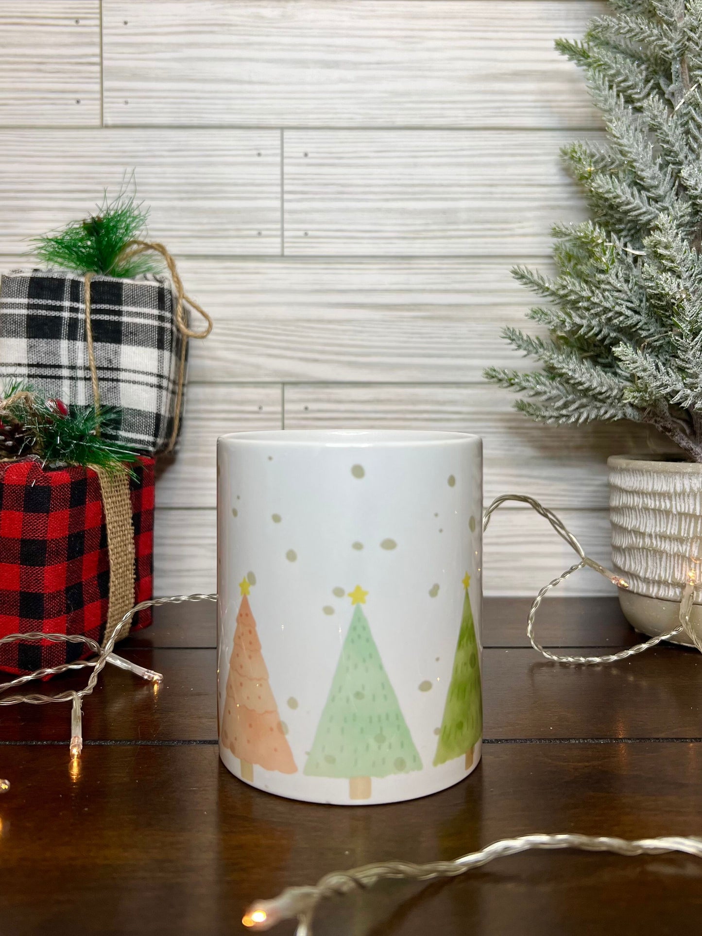 Coffee Mug - Christmas Pastel Trees