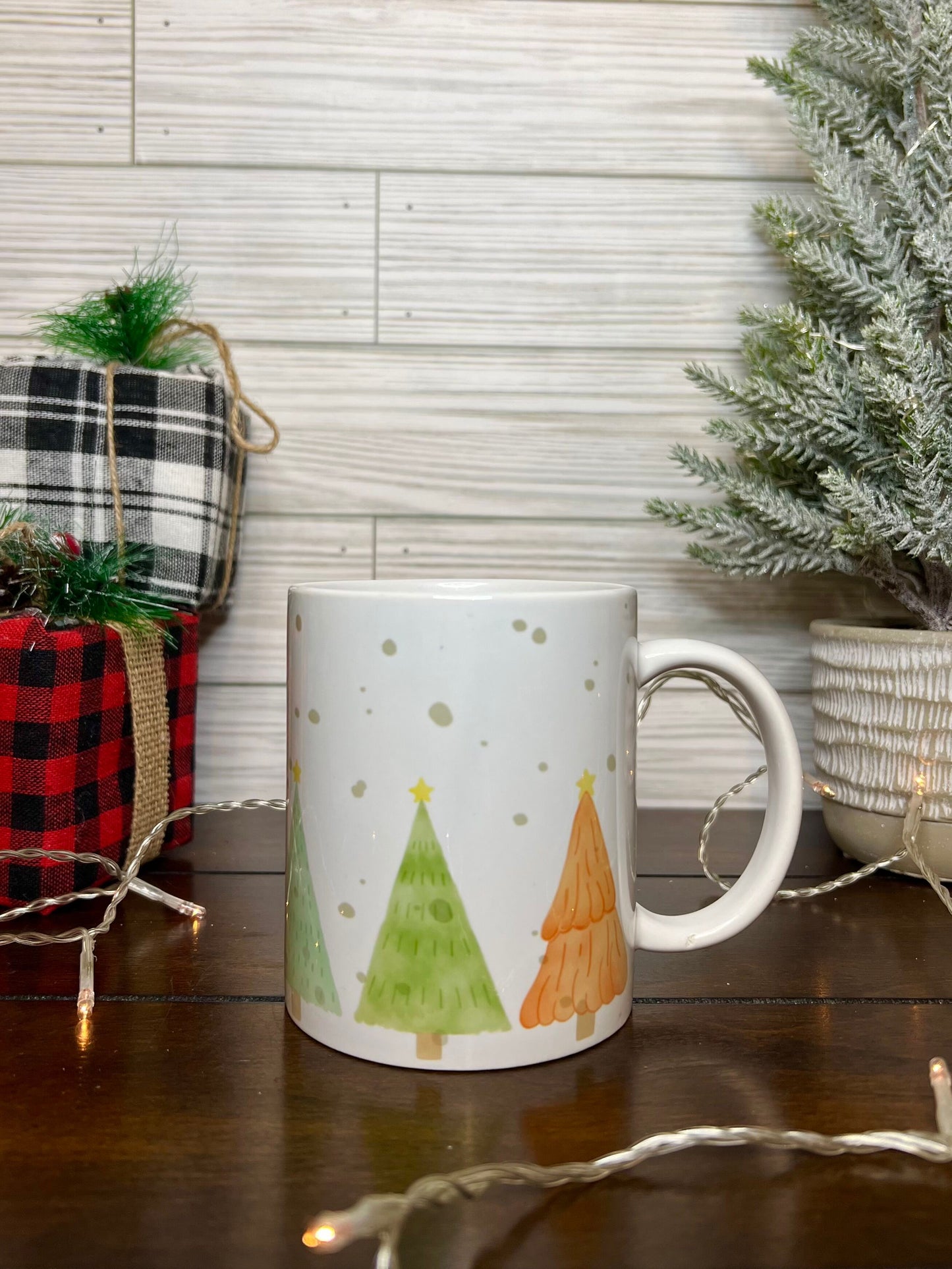 Coffee Mug - Christmas Pastel Trees