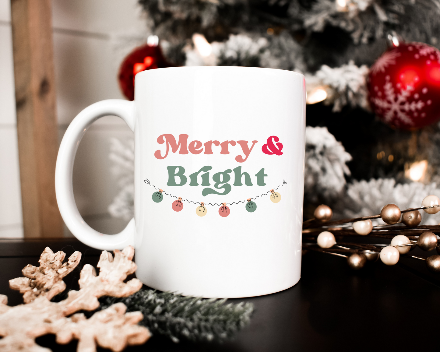 Coffee Mug - Christmas - Merry & Bright