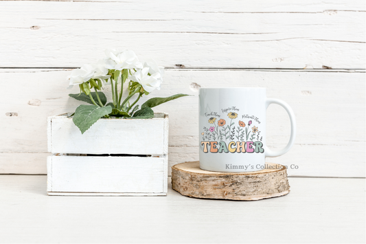 Coffee Mug - Teacher - Teach, Influence, & Motivate